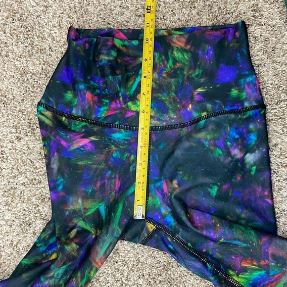 Flexure Body Wear Cosmic Multicolor Athletic Workout High Rise Leggings Small - Picture 6 of 12
